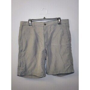 REI‎ Cargo Shorts Men's 36 Gray Nylon 10" Performance Quick Dry Outdoors Hiking
